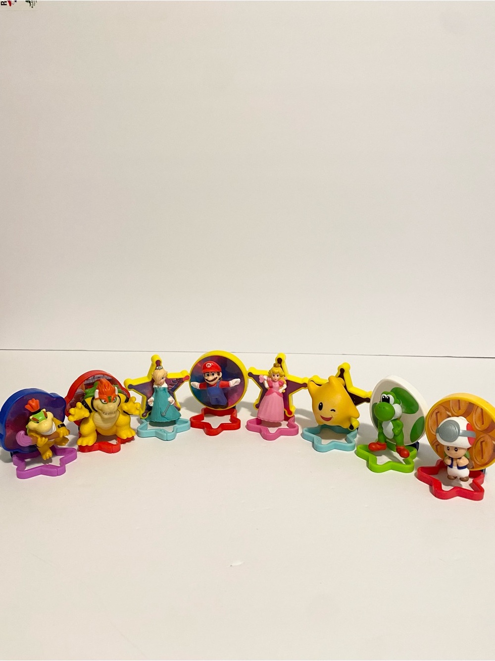 McDonald’s Mario Galaxy Yoshi Bowser Jr Peach Rosalina Toad Luma Happy Meal Lot